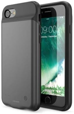 ITRUSTZ Collection 3200mAh Rechargeable Power Bank Battery Soft Silicon Case for iPhone 6/6S/7/8 (Black)