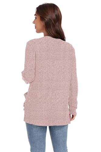 Image of GRECERELLE Womens Long Sleeve Lightweight Open Front V-Neck Casual Cardigan Sweaters Outerwear with Pockets 2025, S-2XL