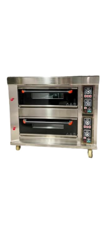 Commercial Electric Pizza Oven – Double Deck Stainless Steel Baking Oven with Digital Controls, High Heat Temperature Range, Professional Pizza, Bread, Cake-image-23