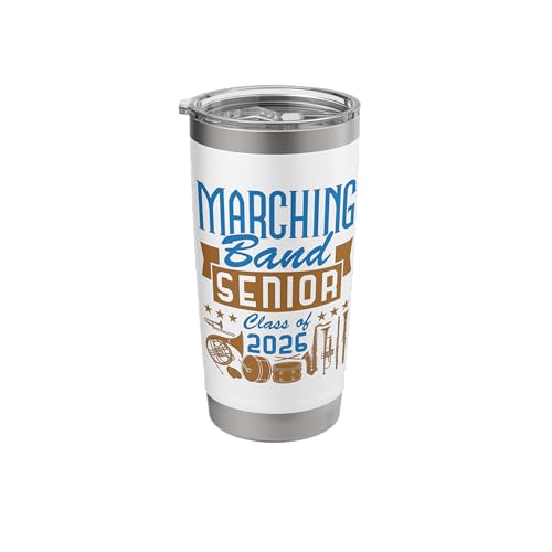 Marching Band Senior 2026 Musician Graduating Class Grad Stainless Steel Insulated Tumbler