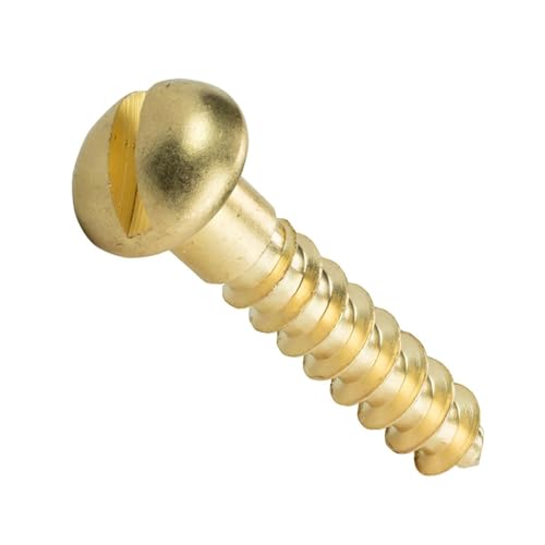 Vis à tête cylindrique bombée en laiton M2 x 16mm pour fixation précise