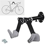 Colgador Bicicleta Pared Giratorio Portabicicletas Metálico, Multiángulo Ajustable de 5 Velocidades Caballete Bicicleta, Capacidad de Carga 25Kg, para Bicicleta