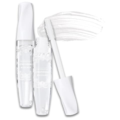 Aaiffey Clear Mascara Primer for Eyelashes and Eyebrows,Clear Mascara for Eyelashes Volume Waterproof Mascara Top Coat Gel Lash Primer Lasting Tear-proof,Non-Clumping,Non-Flaking Cover
