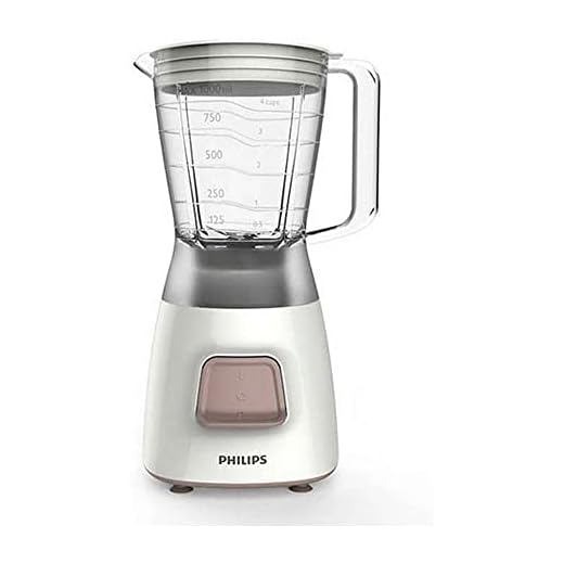 Philips Blender Daily Collection - 450W motor - Brottbeständig 1,5 L plastburk - Rostfritt stålblad - 1 hastighet och puls - Diskmaskinssäker - HR2052/00