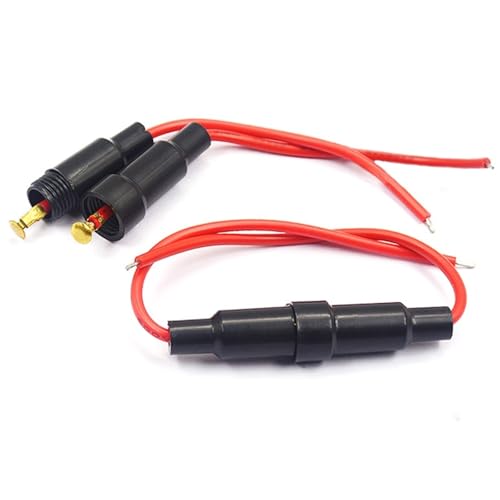 Porte-fusible en verre 5x20mm à vis avec câble 22 AWG 250V