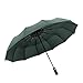 DACCU Parapluie Automatique 12 os Anti-Vent épais 3 Plis Anti-UV Coupe-Vent Grand Parapluie Homme Femme 8 Vert