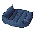 Fenteer Faltbares tierbett für kleine mittelgroße Hunde Winter Komfortables Schlafbett Nest Kissenbett für Welpenhunde, Blaues L