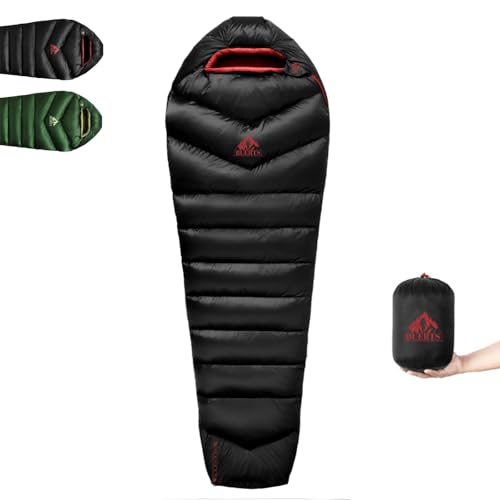BUERTS Down Sleeping Bag for Adult Backpacking Trips, 620FP, Cold Weather Sleeping Bag, 20&deg;F...