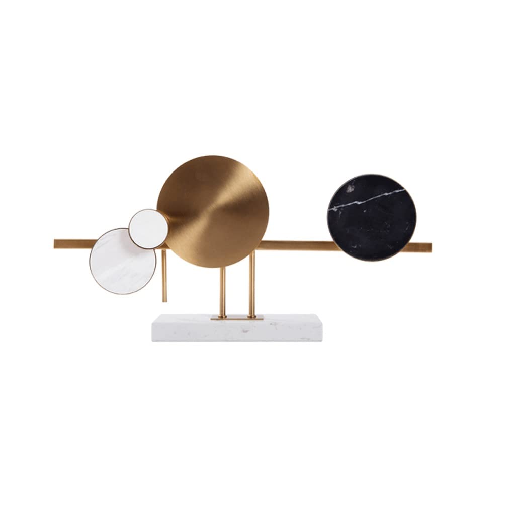 Figura geométrica abstracta moderna de resina minimalista para decoración de salón en tamaño S