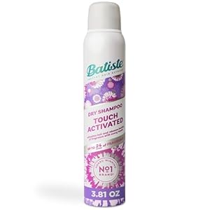 Batiste Touch Activated Dry Shampoo, Up to 24 Hours of Freshness, Absorbs Oil in Hair Between Washes with Lasting Scent Releasing Technology, 3.81 Oz