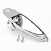 Chrome Oval Style 0.25-Inches Guitar Pickup Output Input Jack Plug Socket for Fender Strat