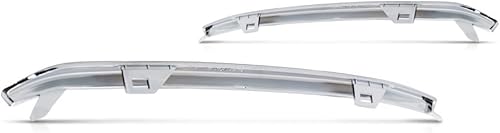 Miniatura 7 de Para Chevy Tahoe 2015 16 17 18 19 2020 cubierta de parachoques para el lado del conductor y del pasajero, par  Delantero  Cromado  Hecho de plástico