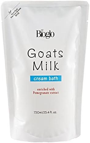 Bioglo Goats Milk Pomegranate Cream Bath Refill (4 Pack)