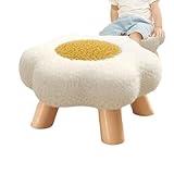 Sgabello versatile con poggiapiedi: funziona sia come sgabello da seduta che come poggiapiedi in peluche, offrendo comfort durante lo studio, il relax, la lettura o il lavoro da una scrivania a casa o in un dormitorio