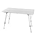 WOLTU CPT8132sb Table de Camping Pliante en Aluminium,Table de Voyage réglable en Hauteur 120x68,5cm