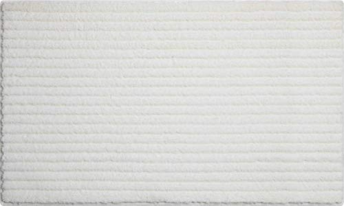 Grund 3D Badteppich 100% Polyester, ultra soft, rutschfest, RIFFLE, Badematte 60x100 cm, natur