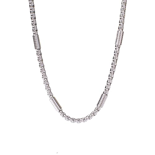 Image of SALTY ALPHA Anti Tarnish Stainless Steel Locket Neck Chain for Men | Stylish Pendant Necklace | Jewellery Accessories for Boys | Minimal Jewelry | Gifts for Boyfriend & Husband | Gift for Diwali, Christmas, Marriage, Birthday, Rakhi