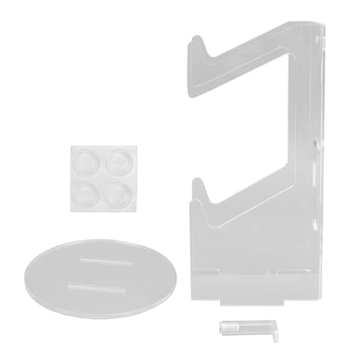 Soporte para controlador de juego en acrílico transparente con fondo redondeado para escritorio