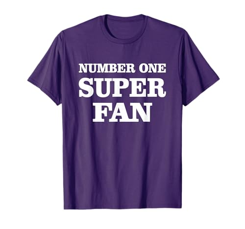 #1 Super Fan Club Con Rock Movie Star Celebrity Football T-Shirt