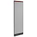 Global Industrial 24-1/4"W x 77-1/2"H Deluxe Office Partition Panel with Pass Thru Cable, Gray
