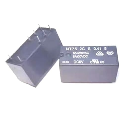 Relais NT75 2C S 0.41 5-6V 6DCV DCV6 8PIN de rechange industrielle
