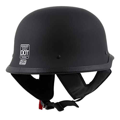 Milwaukee Helmets Advanced DOT Motorcycle Half Skull Helmets Bikers MPH97X MPHTX - Large by Milwaukee Helmets - Used condition - Image 8