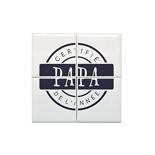 Carreaux céramique décoratif 20 x 20 cm Papa de l'Année