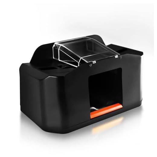 2 Decks Low Noise Automatic Card Shuffler, 2000 MAh Rapid Shuffling Automatic Electric Shuffler, Playing Cards, Texas Hold'em, Poker, Home Card Games, Blackjack