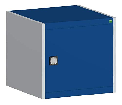 cubio SMF-676-1.1 Cupboard, Light Grey/Blue, 65 x 65 x 60 cm