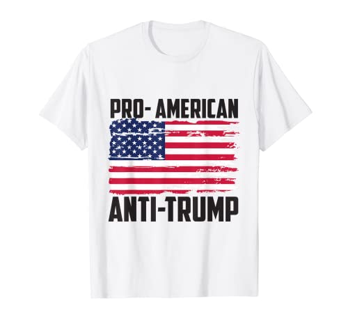 Camiseta de la bandera estadounidense de Estados Unidos – Pro American Anti Trump Camiseta