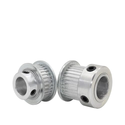 Polea sincrónica MXL de 34 dientes con diámetro de 6mm para correa de 15mm