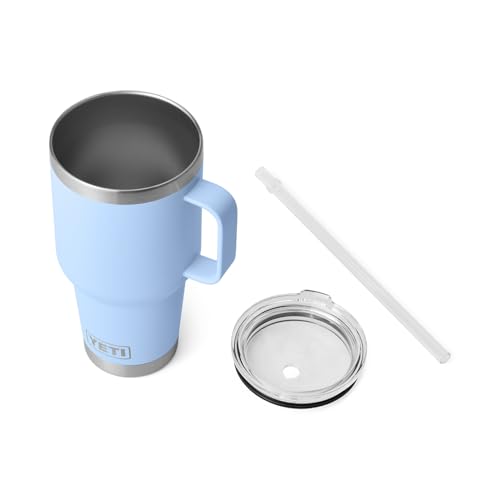 YETI Rambler 35 oz Straw Mug, Vacuum Insulated, Stainless Steel, Big Sky Blue - 5