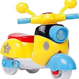 PRABODH Push and Go Toy (Multi Color) Scooter for Kids Toys Small Scooter Toy (Pack of 1)