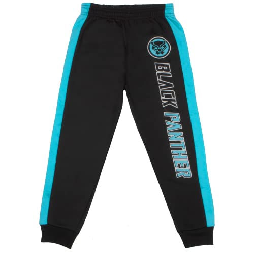 Image of Marvel Avengers Spider-Man Black Panther Miles Morales Boys 2-Piece Fleece Sets, Fleece Hoodie and Pants Bundle Set for Boys