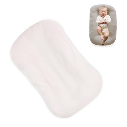 Image of Loevin Baby Lounger Cover Compatible with Snuggle Me Lounger,Baby Lounger Pillow Cover,Baby Pillow Lounger Cover for Newborn Boys & Girls-Apricot(Cover Only)