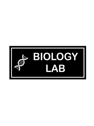 SIGNOOGLE® Biology Lab foam board Sign Board Plate Display for Office ...