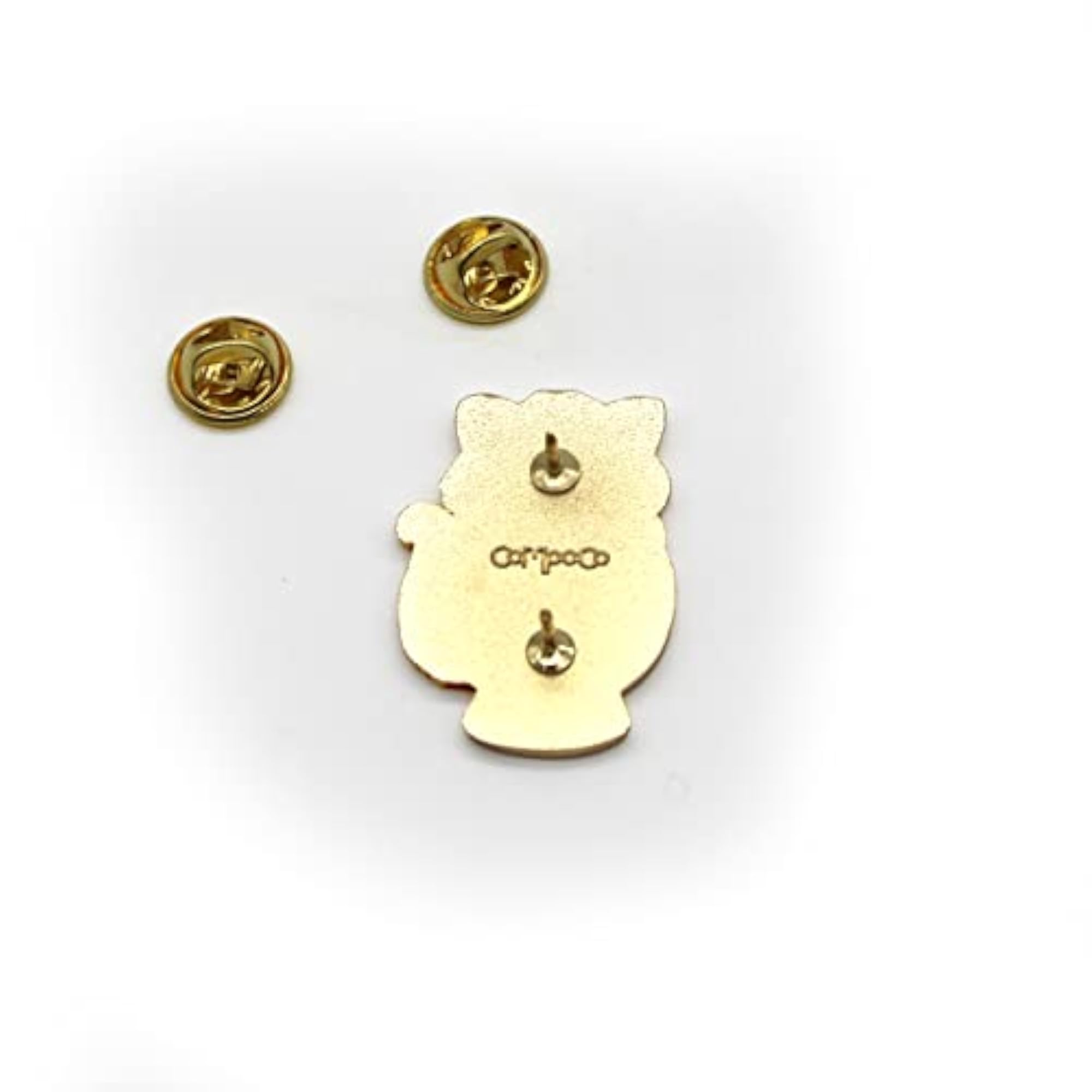 Cat Enamel Pin with Crystal Ball, Good Luck Decoration