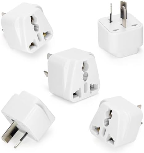 5 PCS Australia Plug Adapter, Universal Travel Plug Adapter Conve...