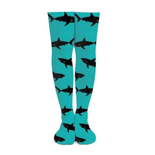 Women Girls Soft Cotton Non Slide Crew Dress Socks Thigh Athletic Socks4