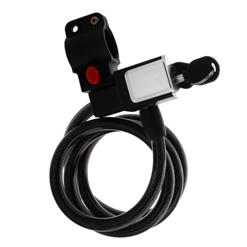 BESTonZON Heavy Duty Bike Lock with Key Portable Thickened Steel Theft Cable Lock for Mountain and Road Bikes User Friendly Design Security