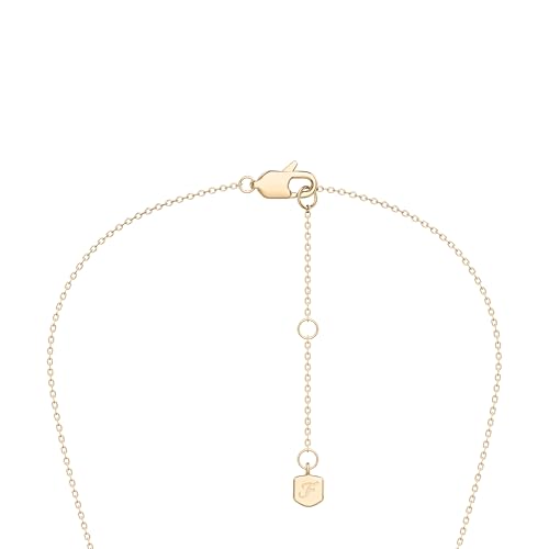 Image of Fossil Women's Gold-Tone Stainless Steel Pendant Chain Necklace for Women