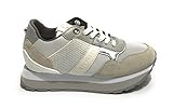 Sneaker running Rubye in pelle/ tessuto white/ silver donna DS22AP01 S2RSD19 40