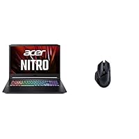 Acer Nitro 5 (AN517-54-90M0) Gaming Laptop | 17,3 FHD 144Hz Display | Intel Core i9-11900H | schwarzrot &amp; Razer Basilisk X HyperSpeed - Kabellose Gaming Maus mit bis zu 450 Stunden Akku Schwarz