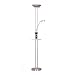 Wonderlamp Lámpara de pie LED Olimpia (18W+5W). Brazo flexible para lectura. Luz regulable, con repisa de cristal y cargador USB, W-A000136