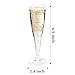 TENYASEN 30 Pack Clear Plastic Champagne Flutes 5oz – Shatterproof Disposable Wine Cups for Wedding, Party, Birthday, Toasting, Bridal Shower, Mimosa – Elegant & Easy Cleanup