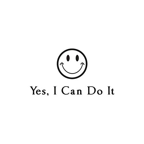 Amazon｜DOTUIARG Yes I Can Do It Smile Face ビニールウォール