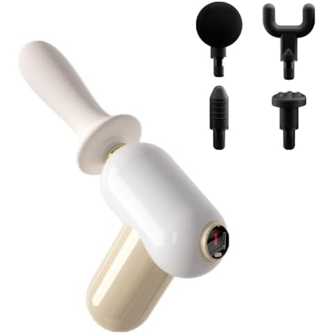 Mini Massager Gun for Women Back Massage with 5 Massage Gun Heads Wand Thera Gun Attachments 8 Speeds Massage Gun Deep Tissue Cover