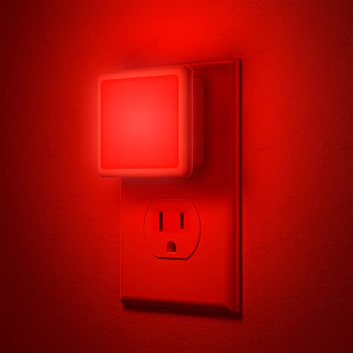 Image of JandCase Red Night Light, Red NightLight[2 Pack],0.3W LED Night Light | Auto Light Sensor,Night Lamp Plug into Wall for Bathroom, Bedroom,Corridor,Hallway,Non-dimmable