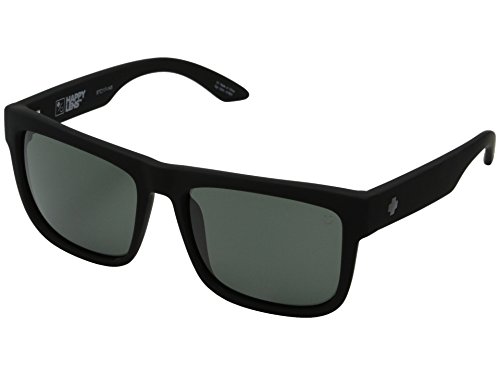 Spy Optic Discord Sunglasses Matte Black w/Happy Grey Green Lens + Sticker