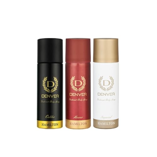 Image of Denver Caliber, Honour, & Imperial Nano Deodorant Spray for Men 50ml x 3